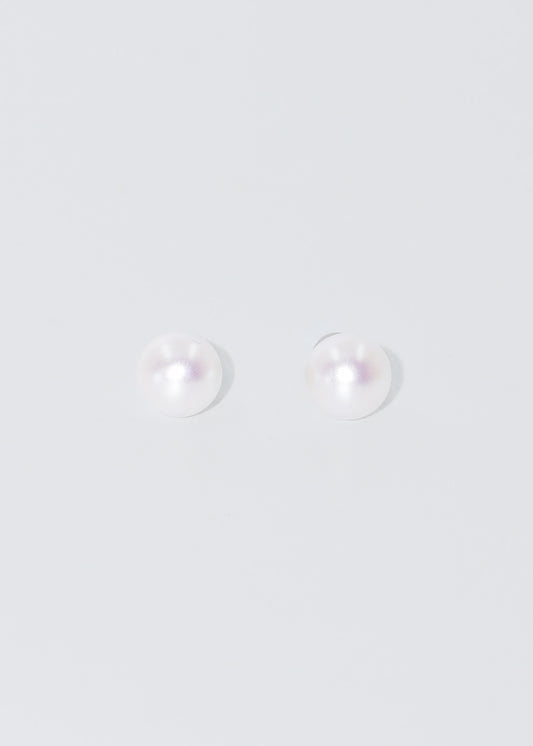 Caravanas con perla poste plata 925