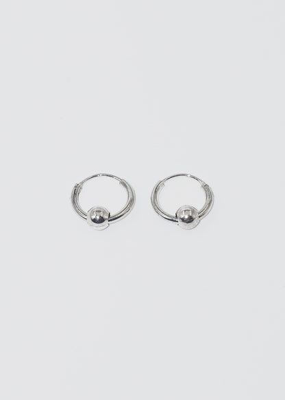 Caravanas aros con esfera acero quirúrgico