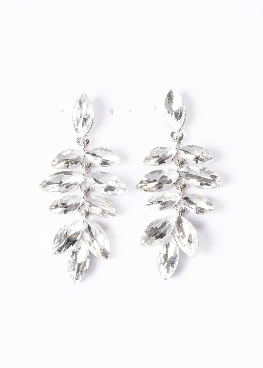 Caravanas elegantes olivo zirconias aleación - gala