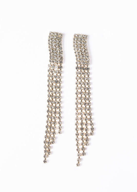 Caravanas gala fiesta 4 tiras - Enchapado en oro