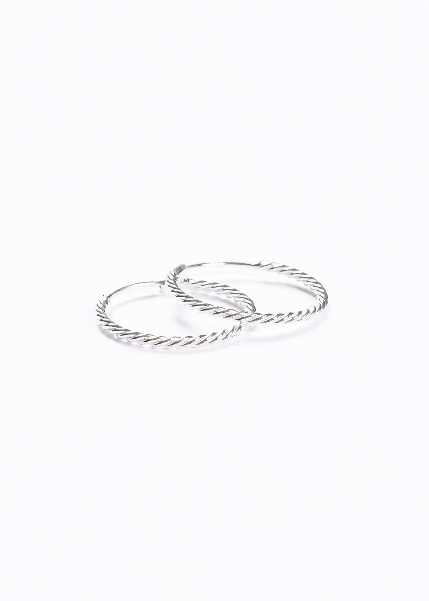 Caravanas aros torneados 20mm plata 925