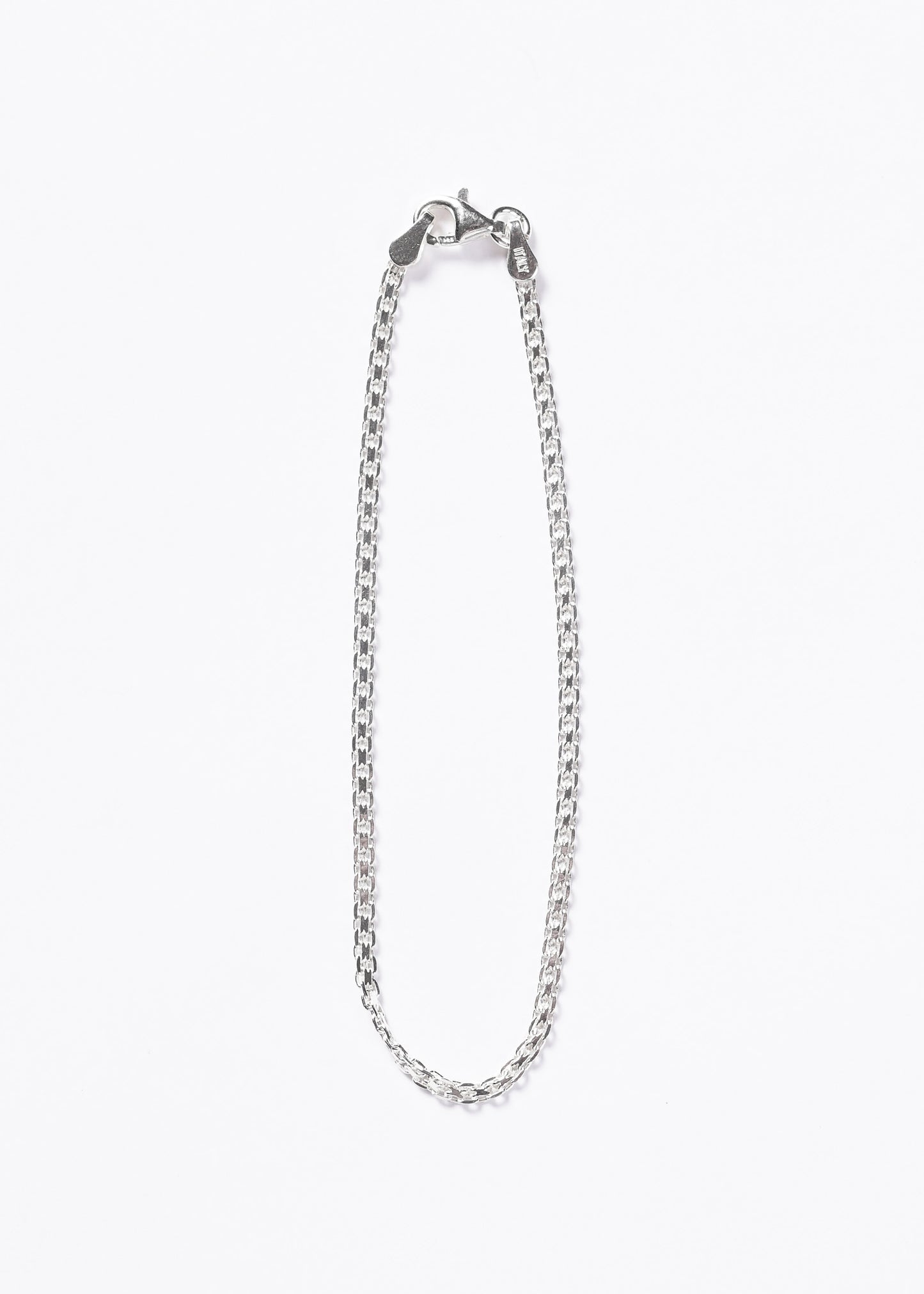 Pulsera Bismarck fina 2mm plata 925 - Unisex
