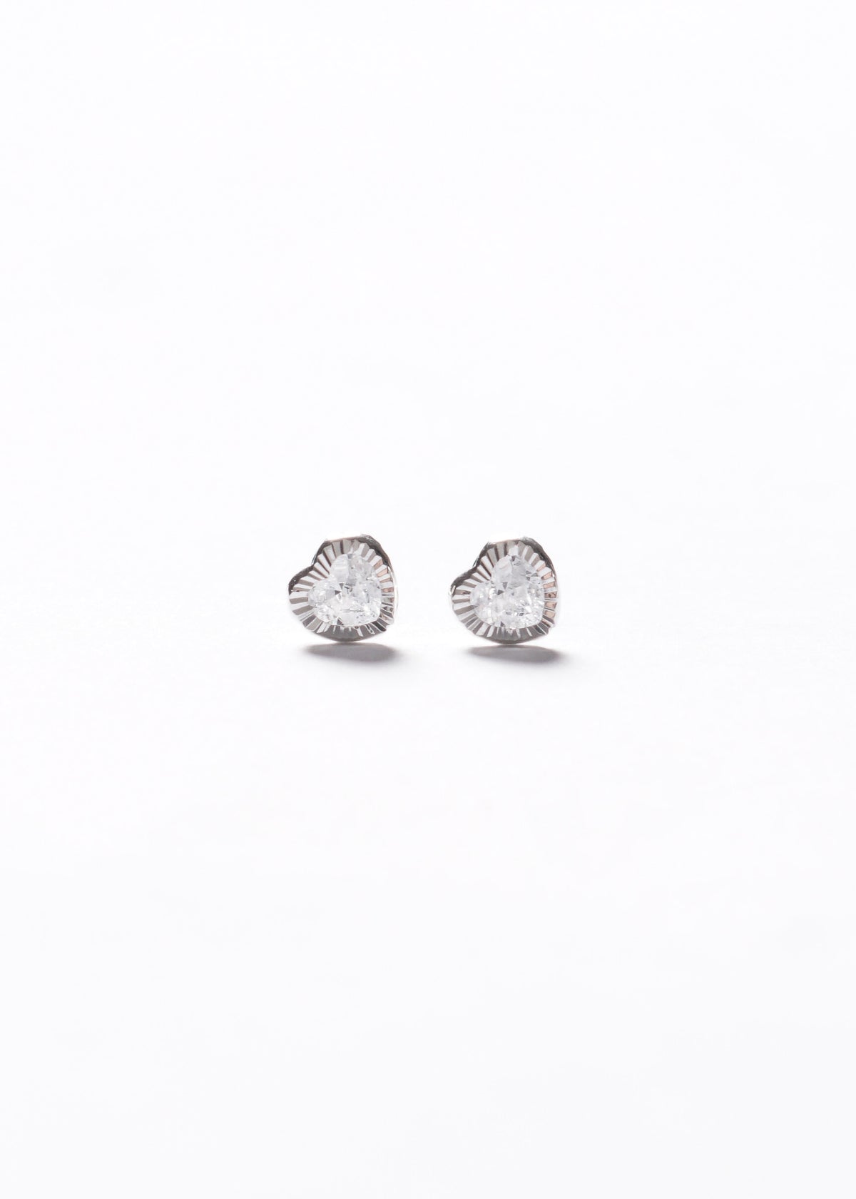 Caravanas abridoras corazón Plata 925 & Zirconias