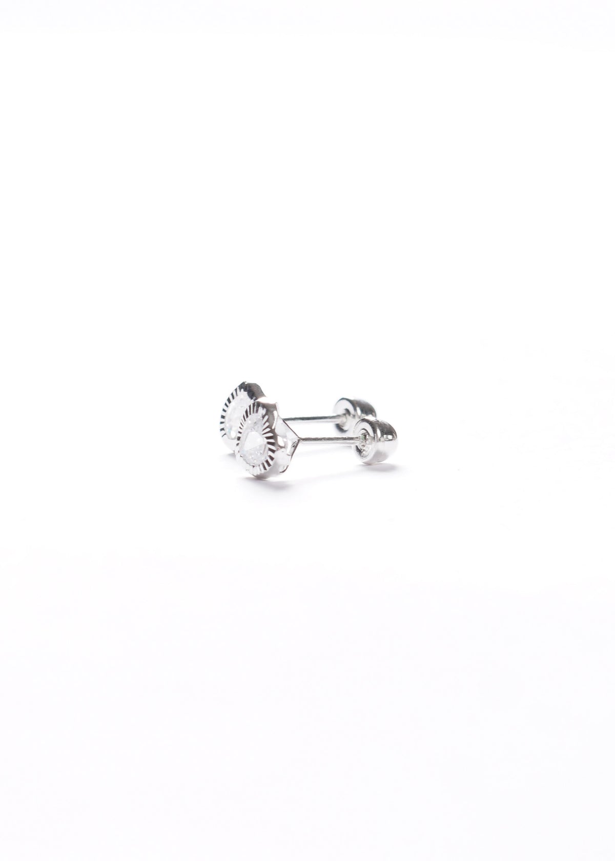 Caravanas abridoras corazón Plata 925 & Zirconias