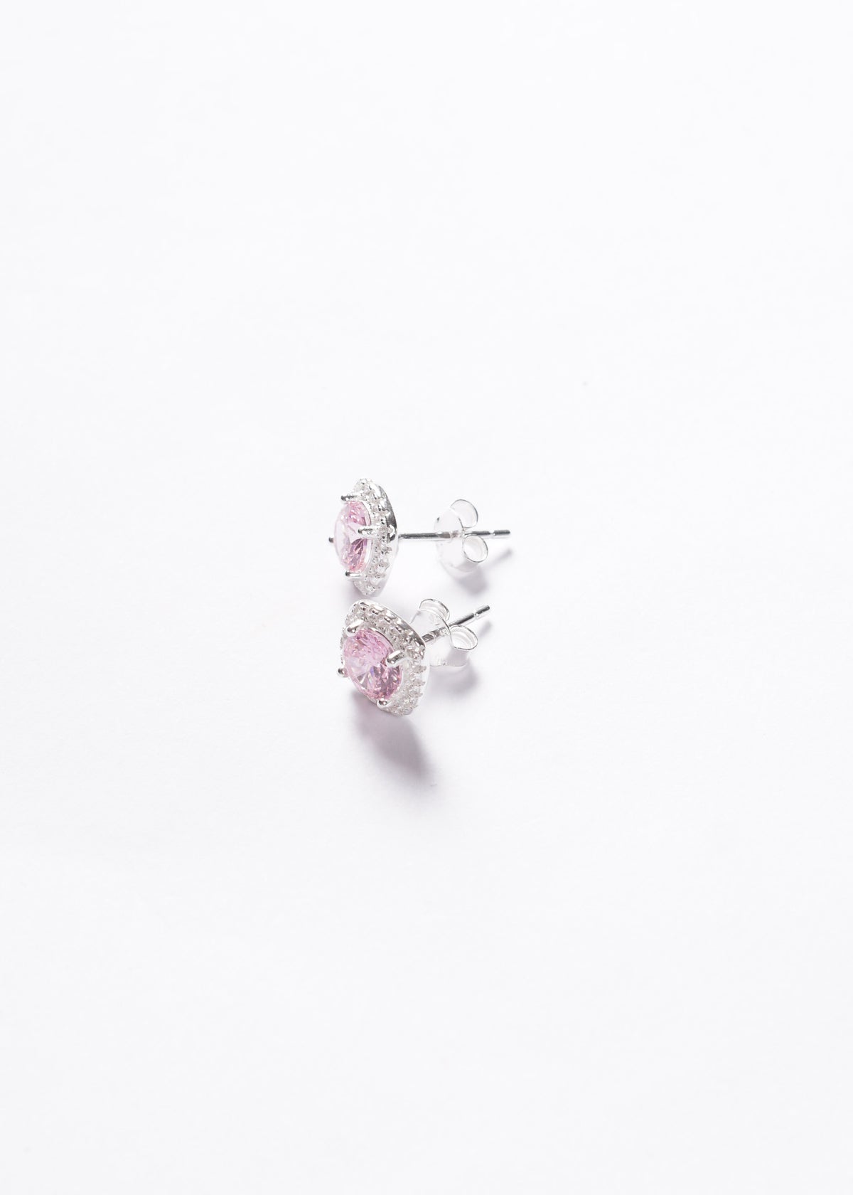Caravanas Rose Grand Lady Di cuadradas Plata 925 & Zirconia