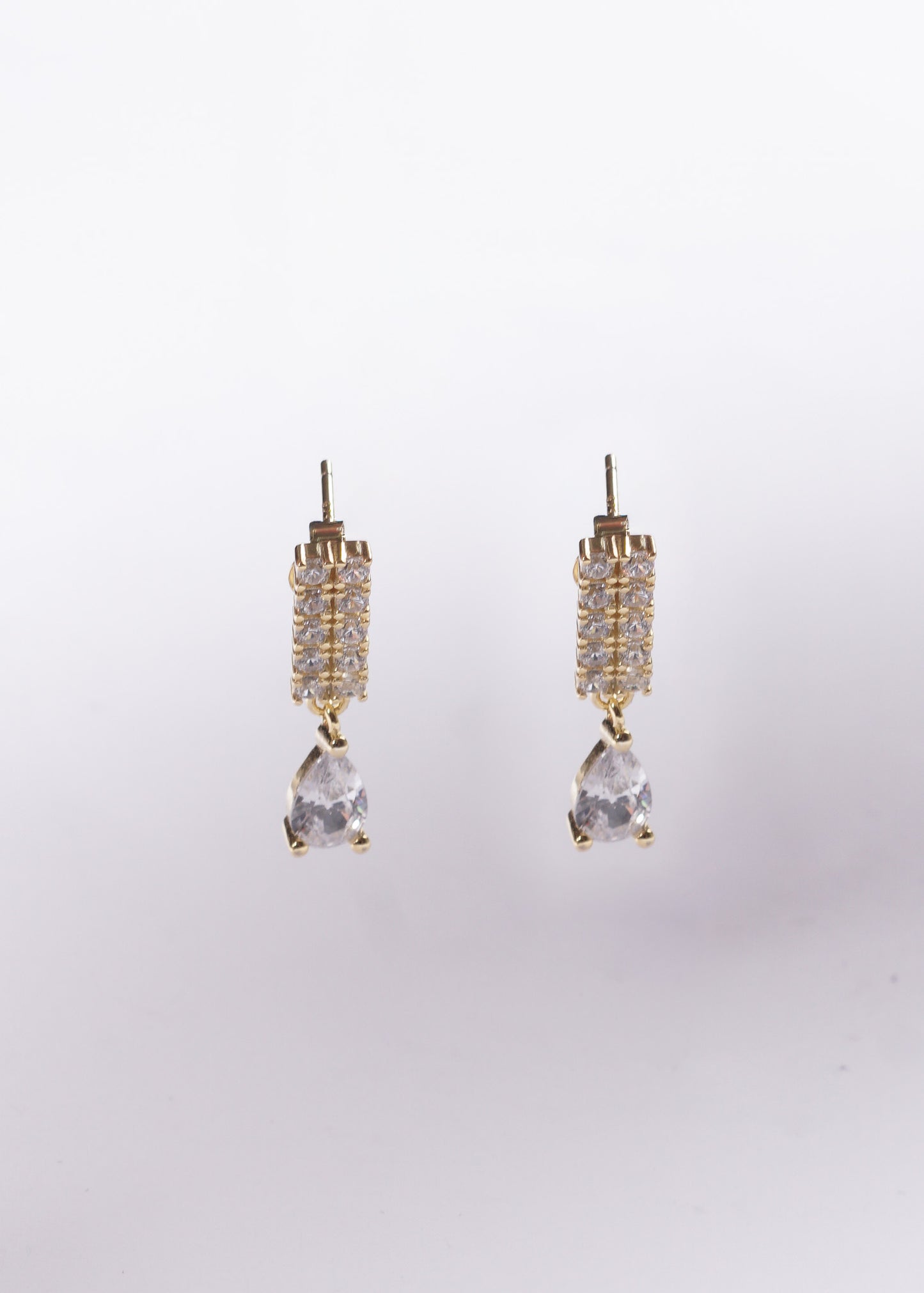 Caravanas Grand Deluxe Gota Plata 925 & Baño en oro 18k