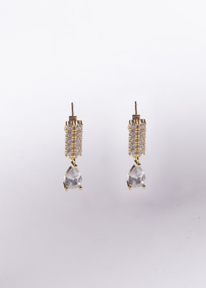 Caravanas Grand Deluxe Gota Plata 925 & Baño en oro 18k