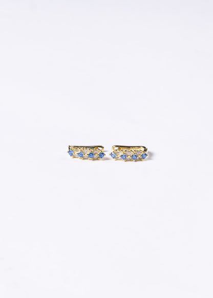 Caravanas Celestial Royatly Plata 925 & Baño de oro 18k