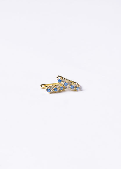 Caravanas Celestial Royatly Plata 925 & Baño de oro 18k