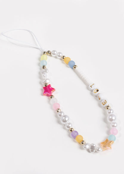 Correa celular perlas love