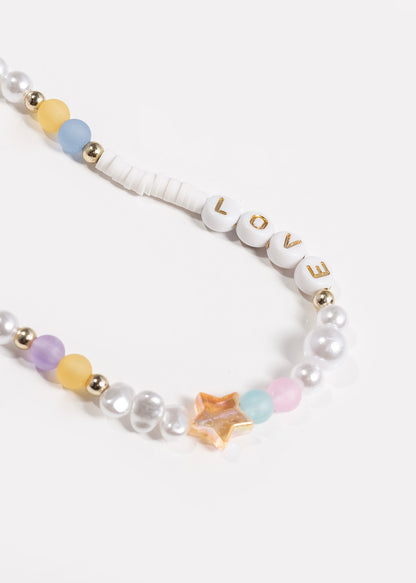 Correa celular perlas love