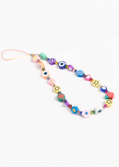 Correa celular frutos y emojis