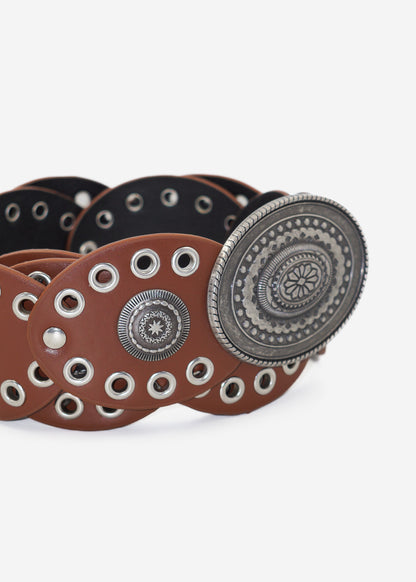 Cinto country steel con hebilla ovalada