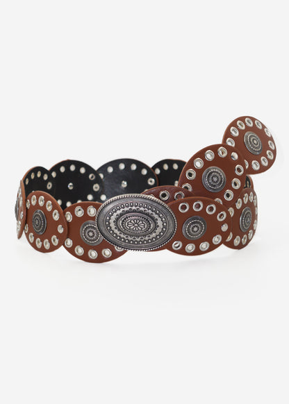 Cinto country steel con hebilla ovalada