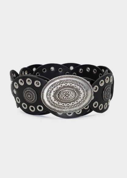 Cinto country steel con hebilla ovalada