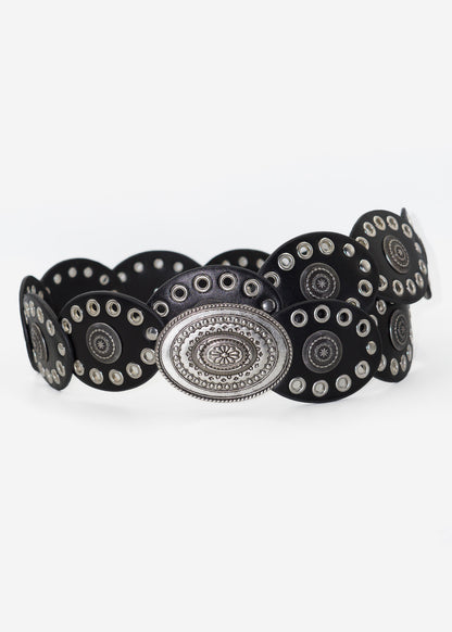 Cinto country steel con hebilla ovalada