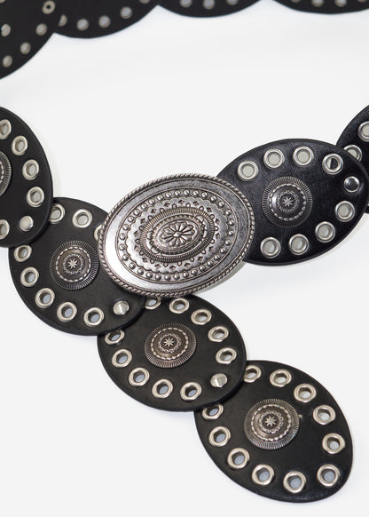 Cinto country steel con hebilla ovalada