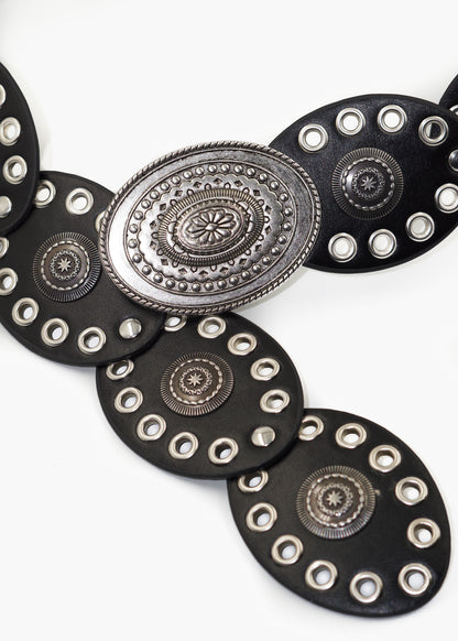 Cinto country steel con hebilla ovalada