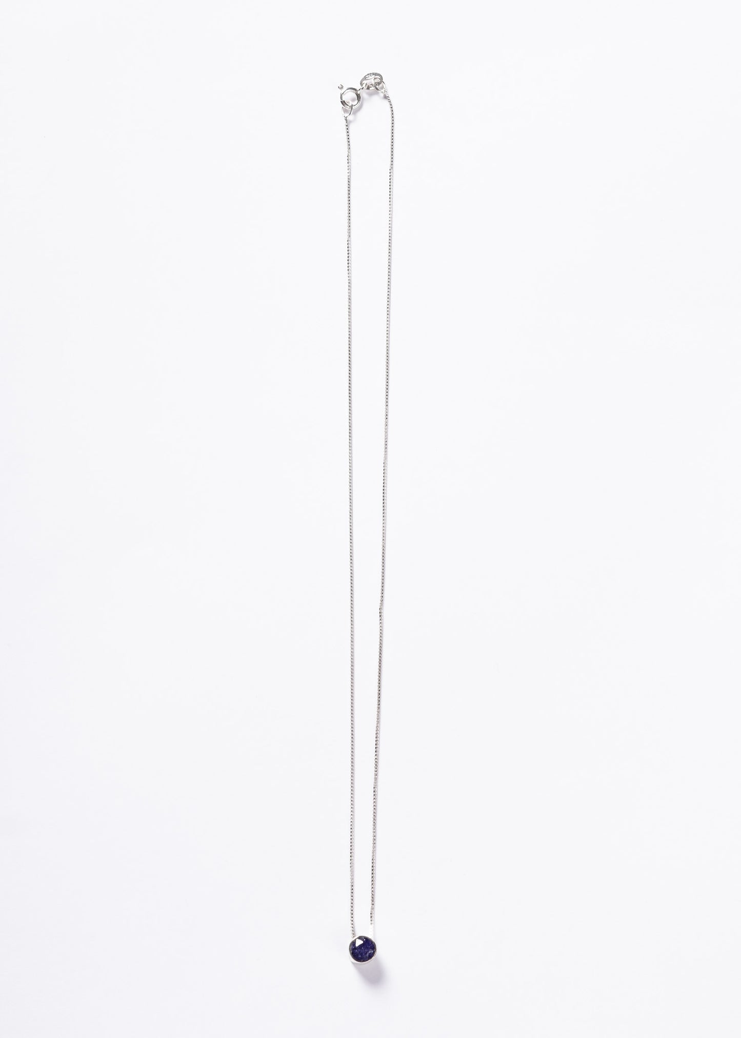 Cadena collar punto luz lapislázuli plata 925 - Poder