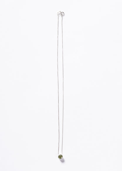 Cadena collar punto luz peridoto plata 925 - Poder