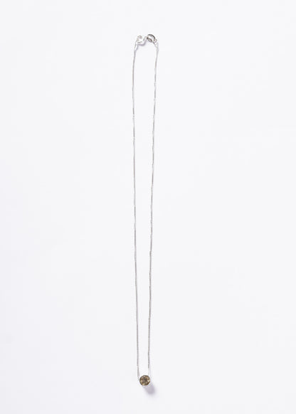 Cadena collar punto luz citrino plata 925 - Éxito