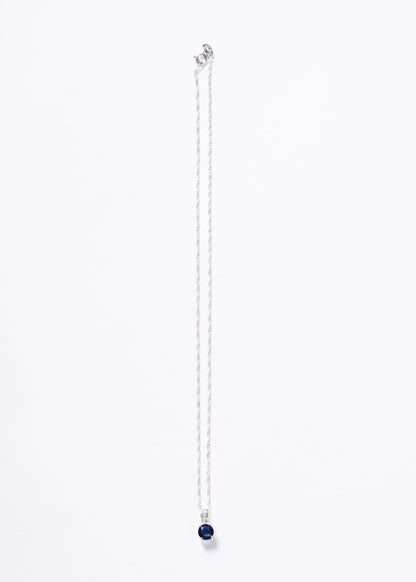 Cadena collar di majesté zirconia azul plata 925