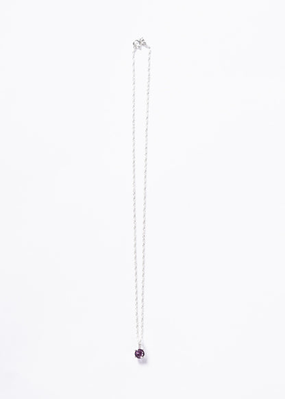 Cadena collar cravatta zirconia violeta plata 925