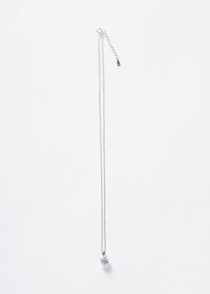Cadena collar forcé punto luz 6 puntas Plata 925 & Zirconia