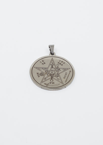 Dije tetragramatón grande acero quirúrgico