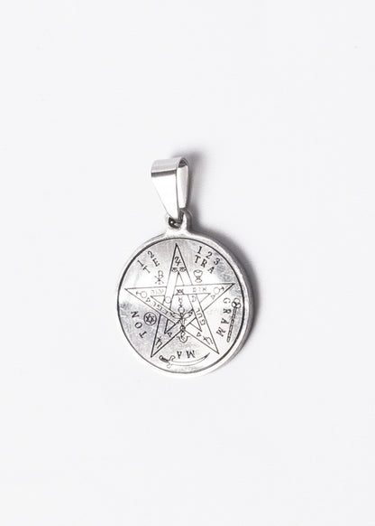 Dije 2cm medalla tetragramatón acero quirúrgico