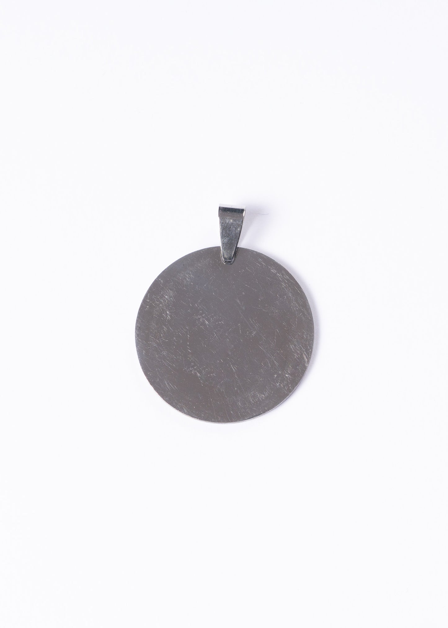 Dije medalla lisa 3cm para grabar acero quirúrgico - Grande