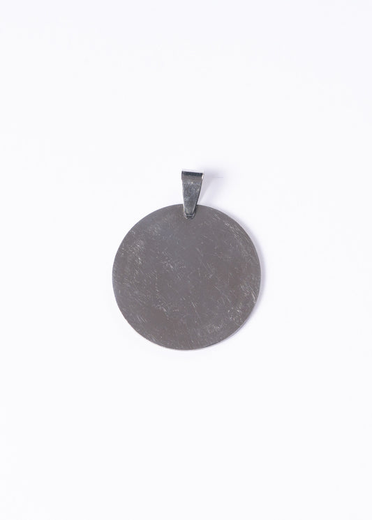 Dije medalla lisa 3cm para grabar acero quirúrgico - Grande