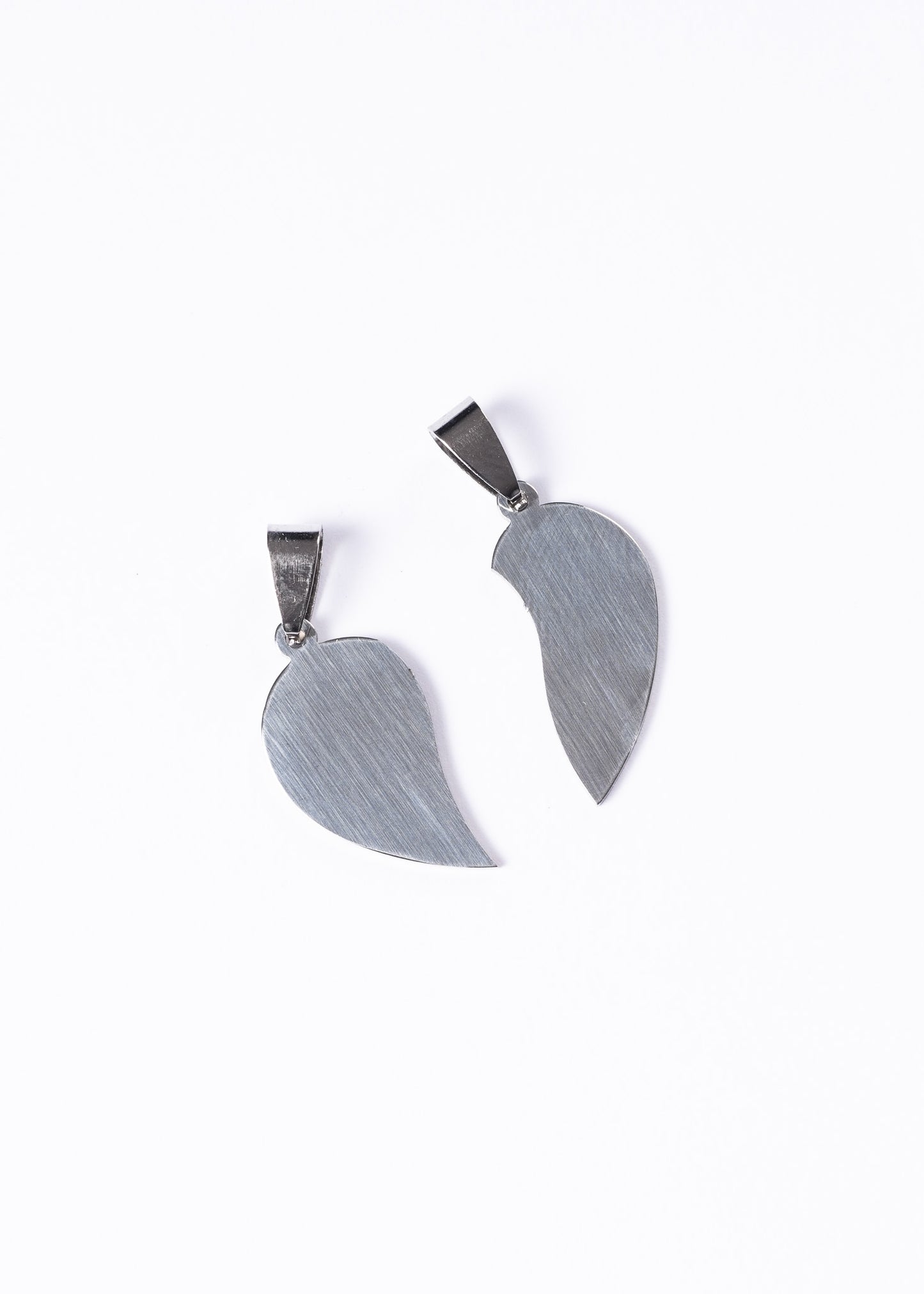 Dije corazón para compartir parejas x2 acero quirúrgico