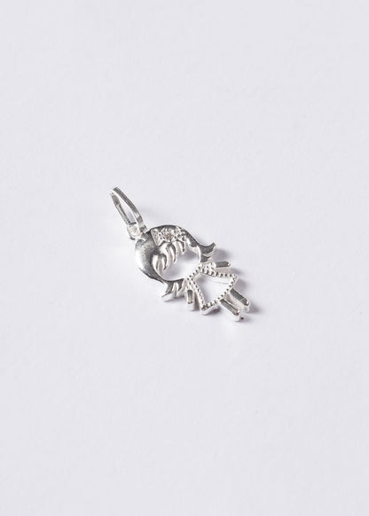 Dije Nena labrado 20mm plata 925