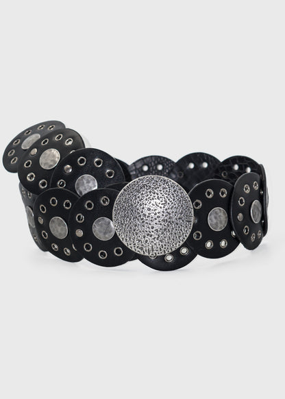 Cinto country texano con hebilla porosa