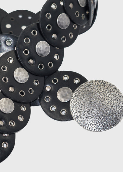 Cinto country texano con hebilla porosa