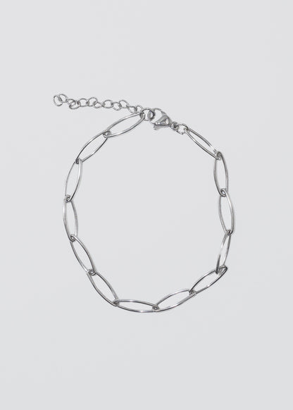 Pulsera eslabones ovalados acero quirúrgico