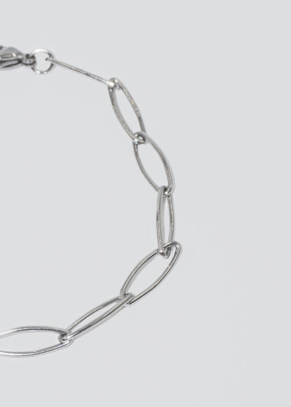 Pulsera eslabones ovalados acero quirúrgico