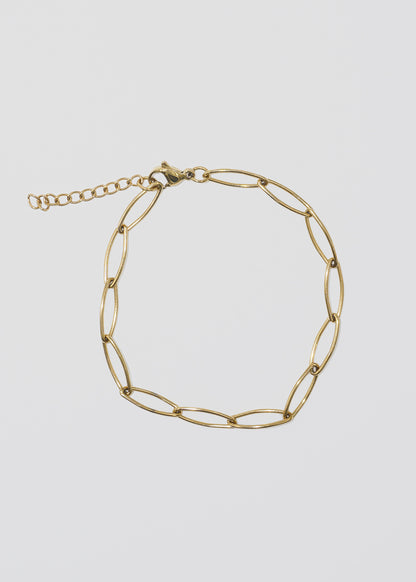 Pulsera eslabones ovalados acero quirúrgico