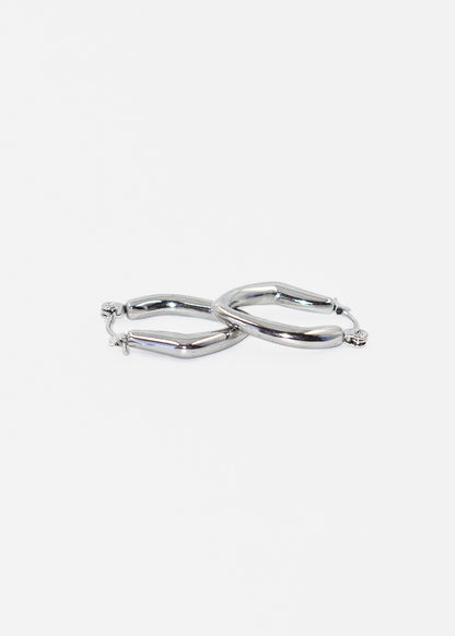 Caravanas aros oval clip acero quirúrgico