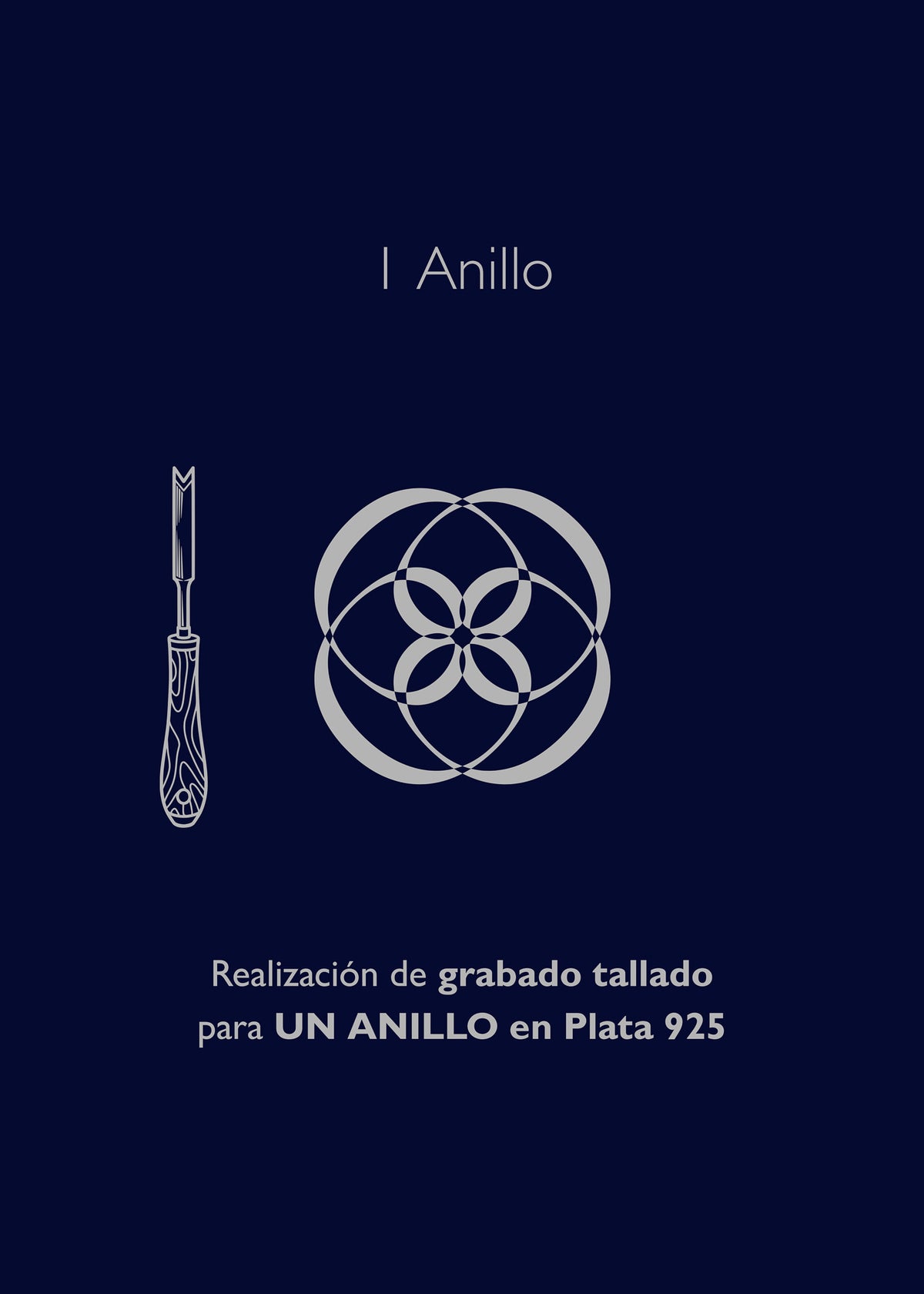 Realización de Grabado Tallado Para UN anillo en Plata 925