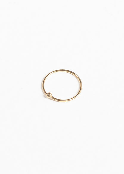 Piercing aro abierto con bolita acero quirúrgico