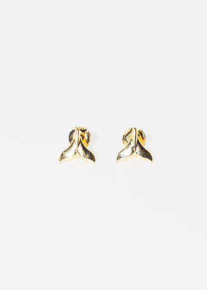 Caravanas cola de sirena baño en oro 18k