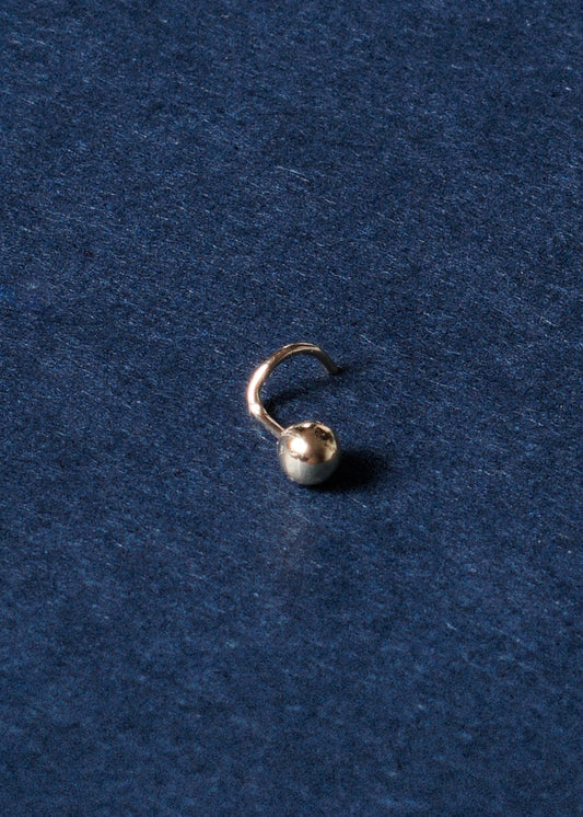 Piercing bolita 3mm nostril Oro 9k