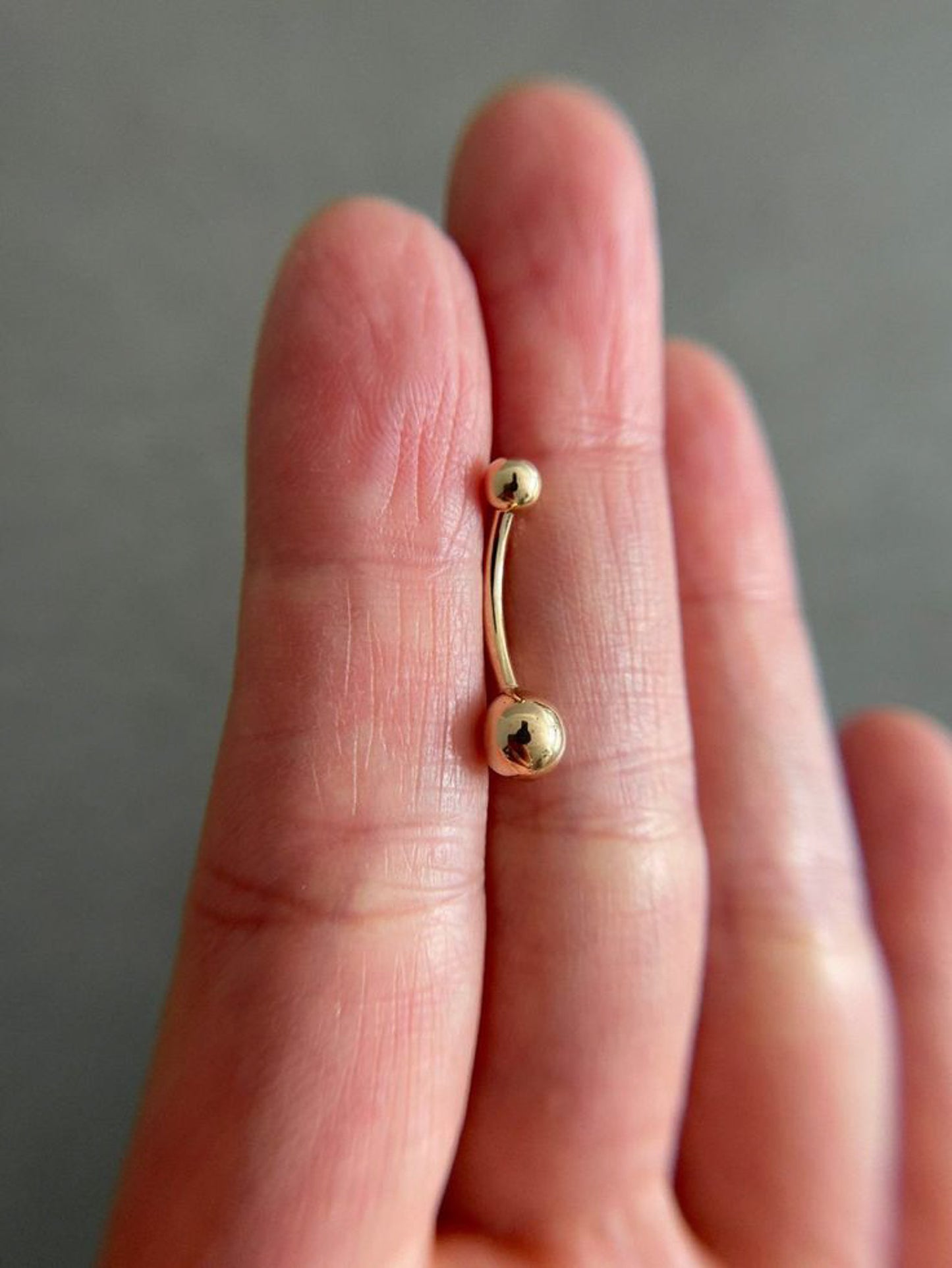 Piercing ombligo liso Acero Quirúrgico grande - 1.6x10mm/5/8