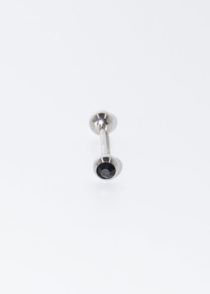 Piercing de lengua con brillo acero quirúrgico