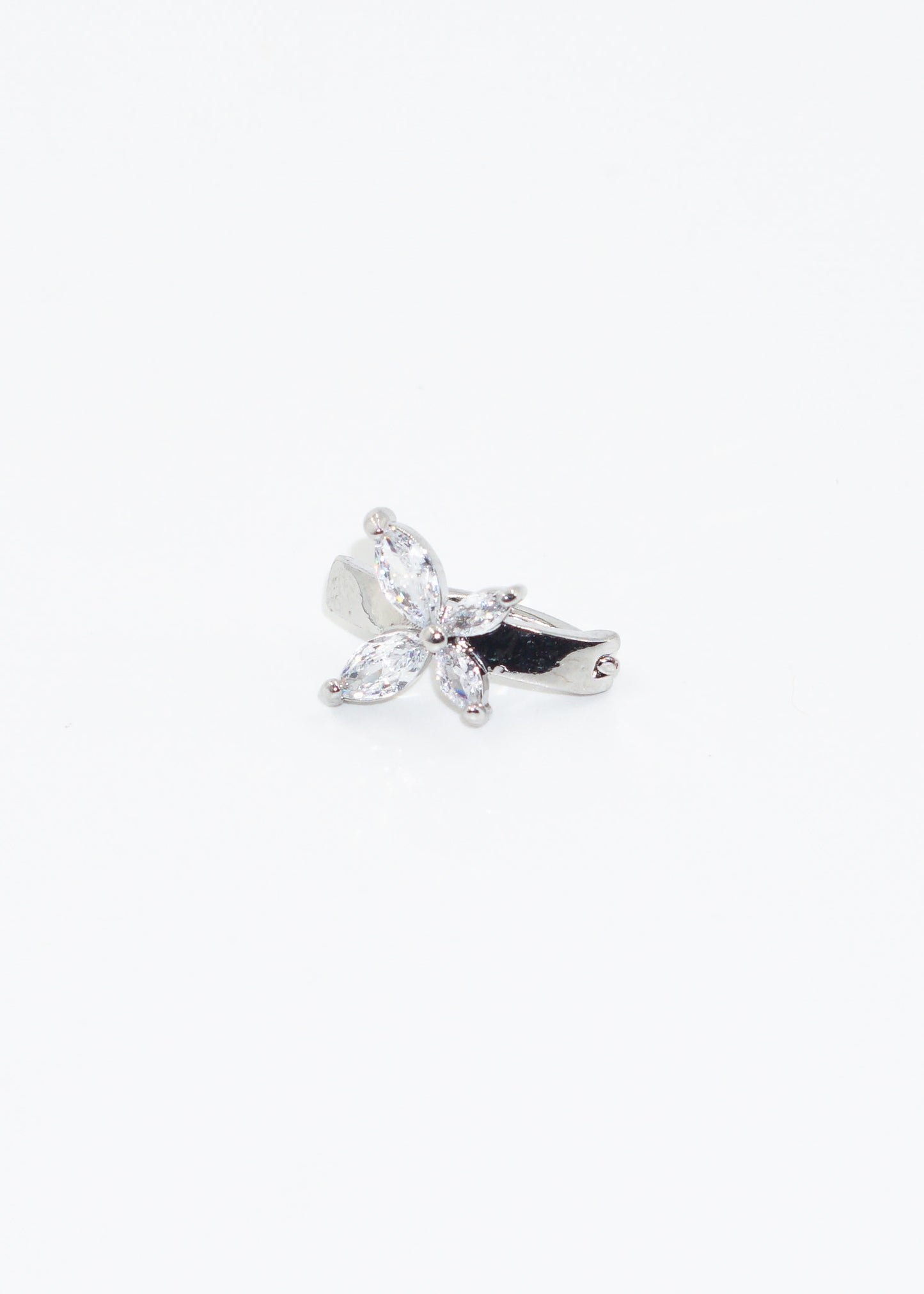 Piercing de ombligo mariposa de zirconia acero quirúrgico
