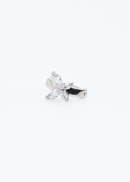 Piercing de ombligo mariposa de zirconia acero quirúrgico
