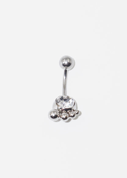Piercing para ombligo 3 esferas acero quirúrgico