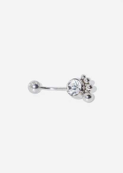 Piercing para ombligo 3 esferas acero quirúrgico